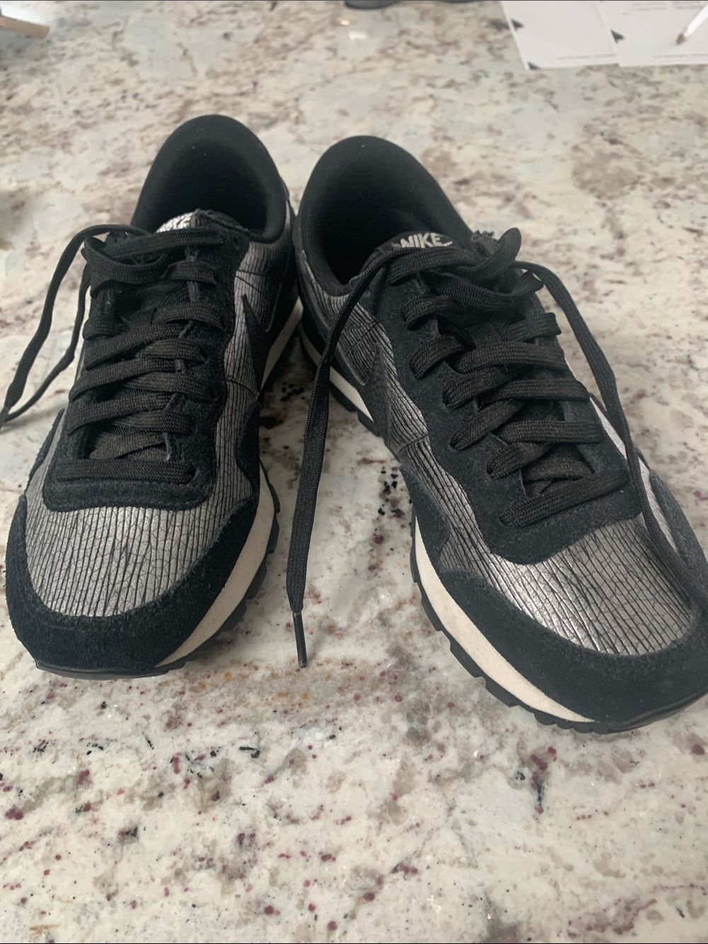 Nike Women’s black and Gray Retro Runner Sneakers